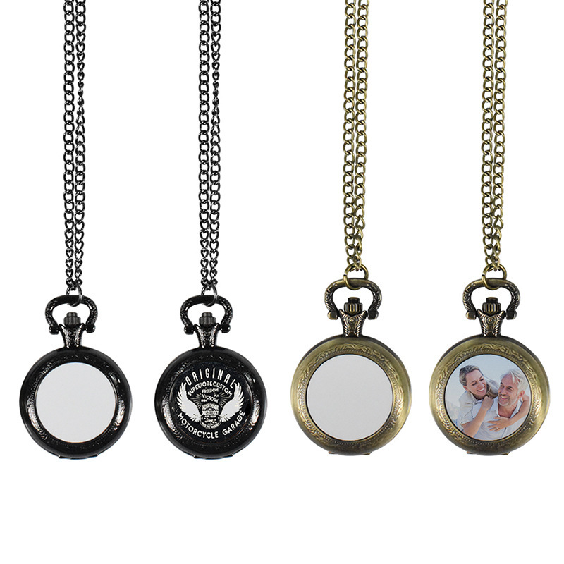Fashion Women Watch - Maßgefertigte Vintage Metall-Taschenuhr Anhänger-Halskette Klassische Uhren-Halskette