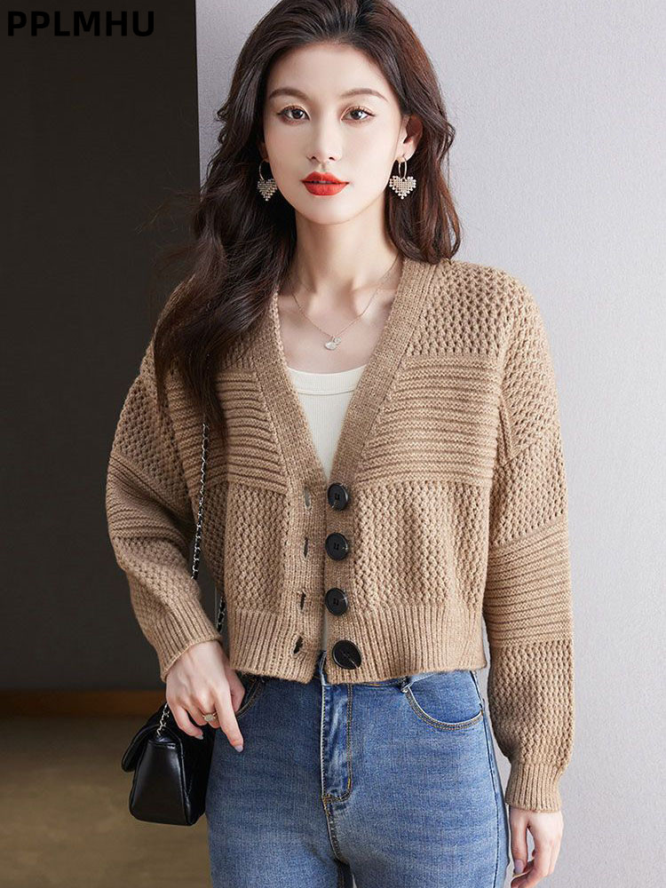Women'S Fashion Gilet - Frauen Casual Kurze Strickjacke Taste Baggy