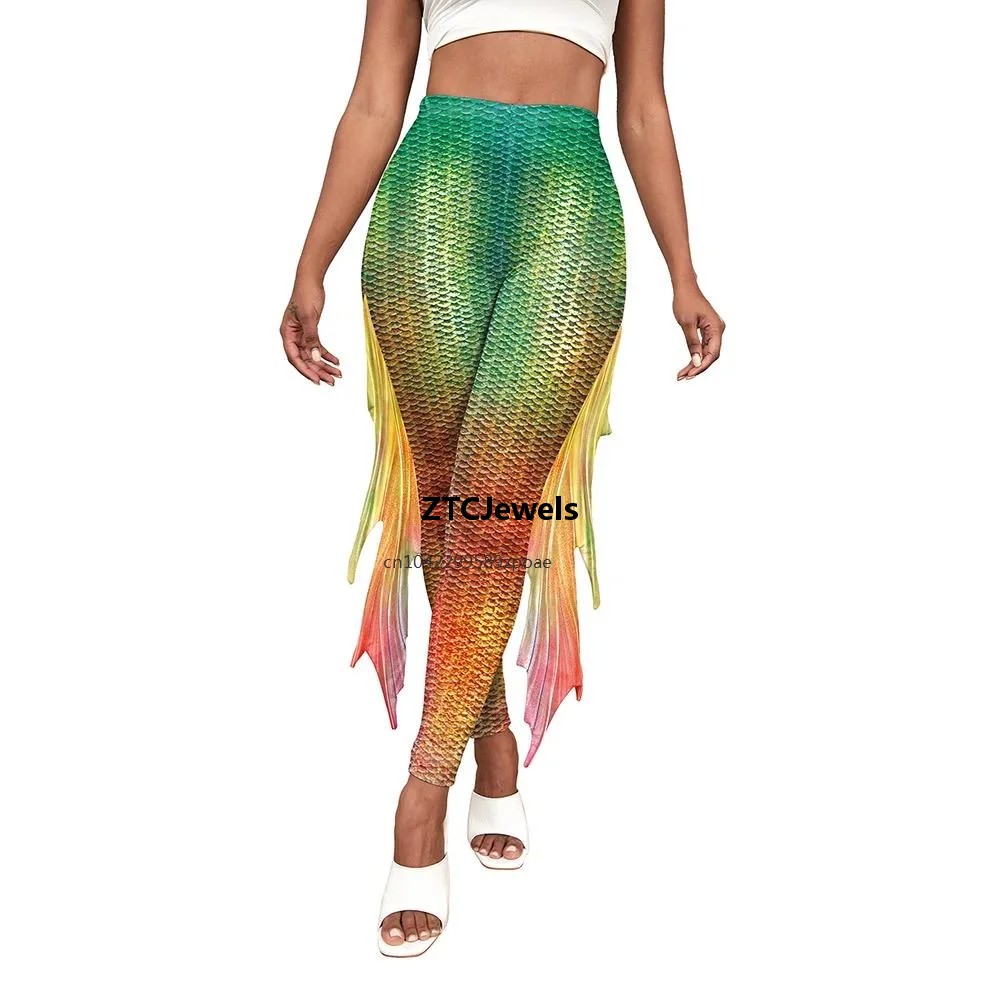 Meerjungfrau-Schuppen Bedruckt – Women'S Fashion Leggings Bewertung und Preis