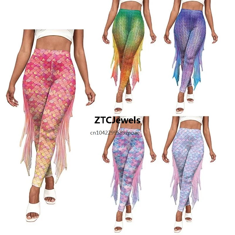 Meerjungfrau-Schuppen Bedruckt – Women'S Fashion Leggings Bewertung und Preis