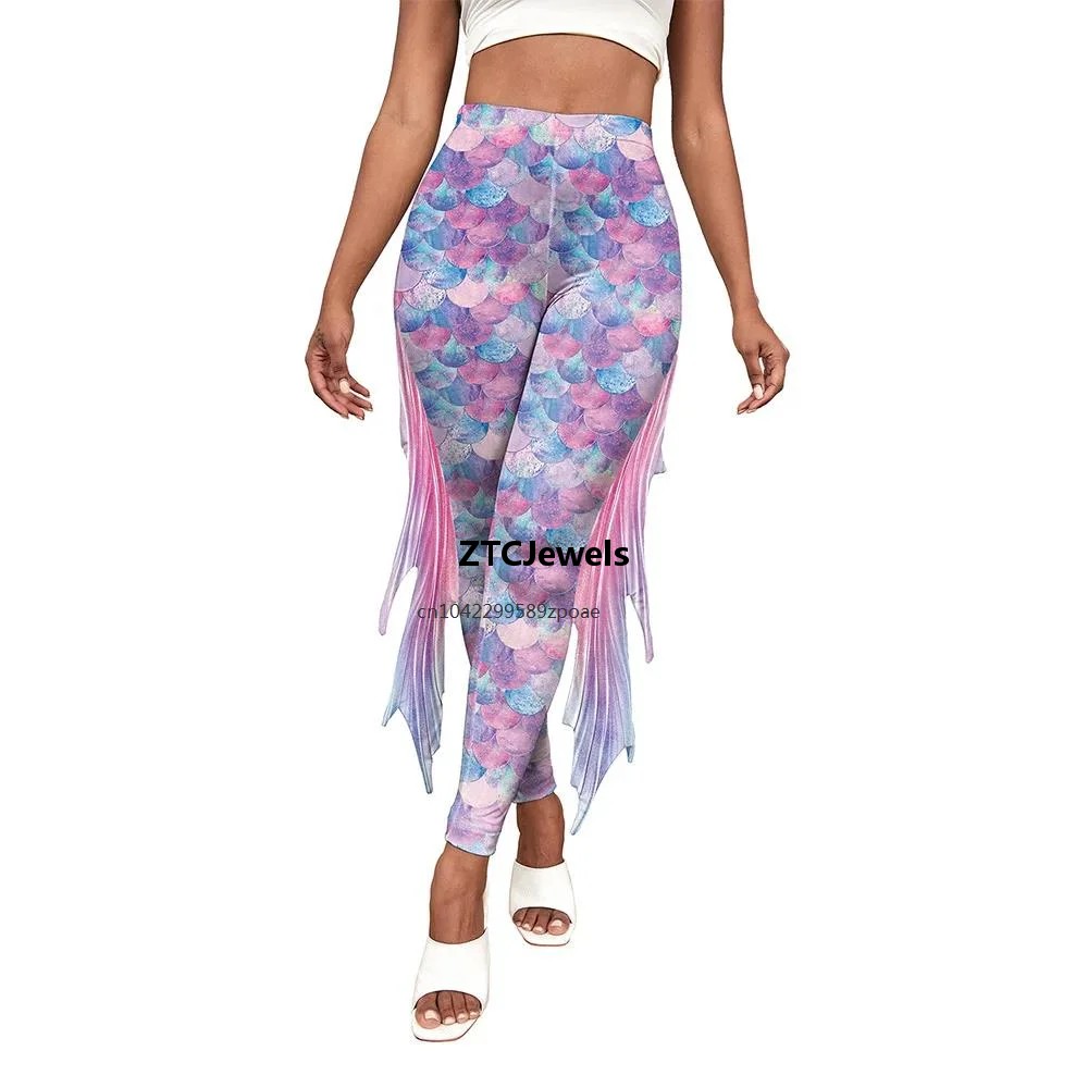 Meerjungfrau-Schuppen Bedruckt – Women'S Fashion Leggings Bewertung und Preis