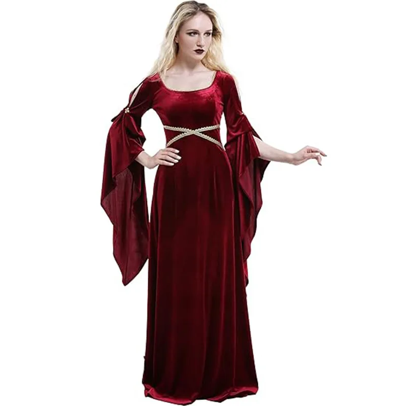 Frauen Mittelalter Kleid Rote  – Women Fashion Reddit Bewertung und Preis