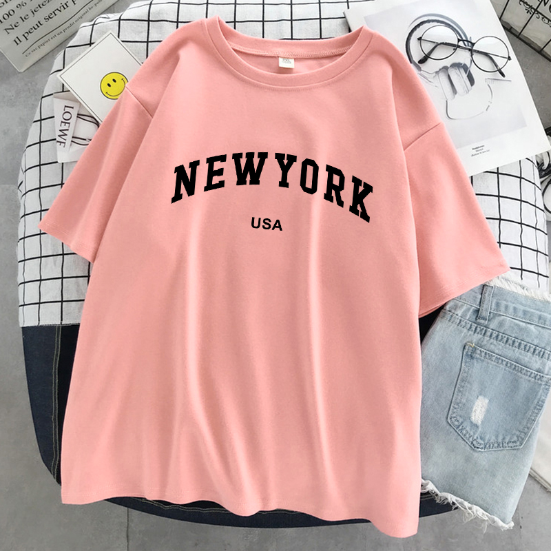 New York Usa Stadt Brief Grafi – Women Fashion Usa Bewertung und Preis