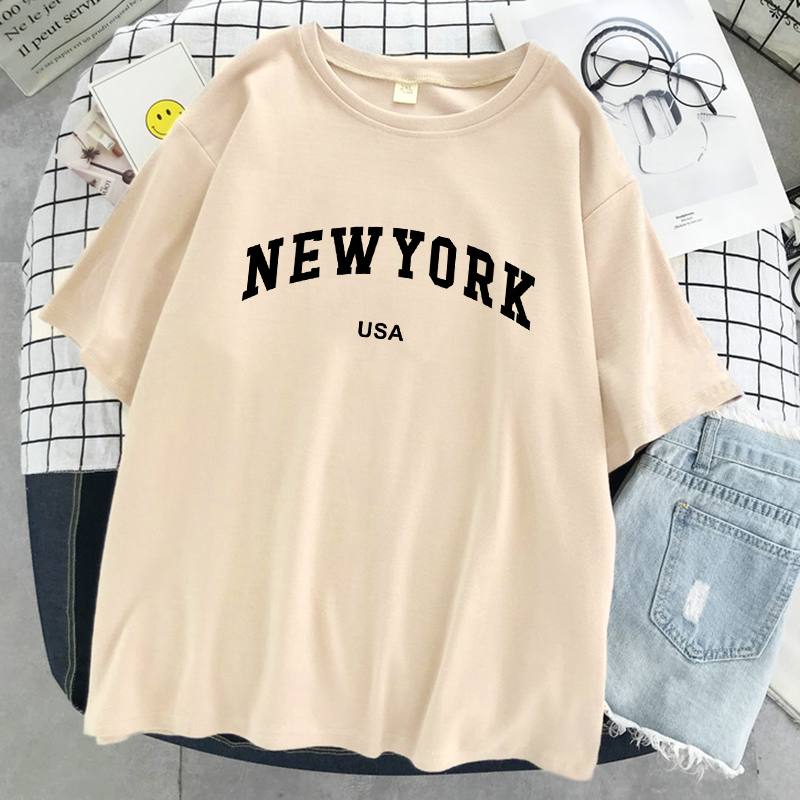 New York Usa Stadt Brief Grafi – Women Fashion Usa Bewertung und Preis