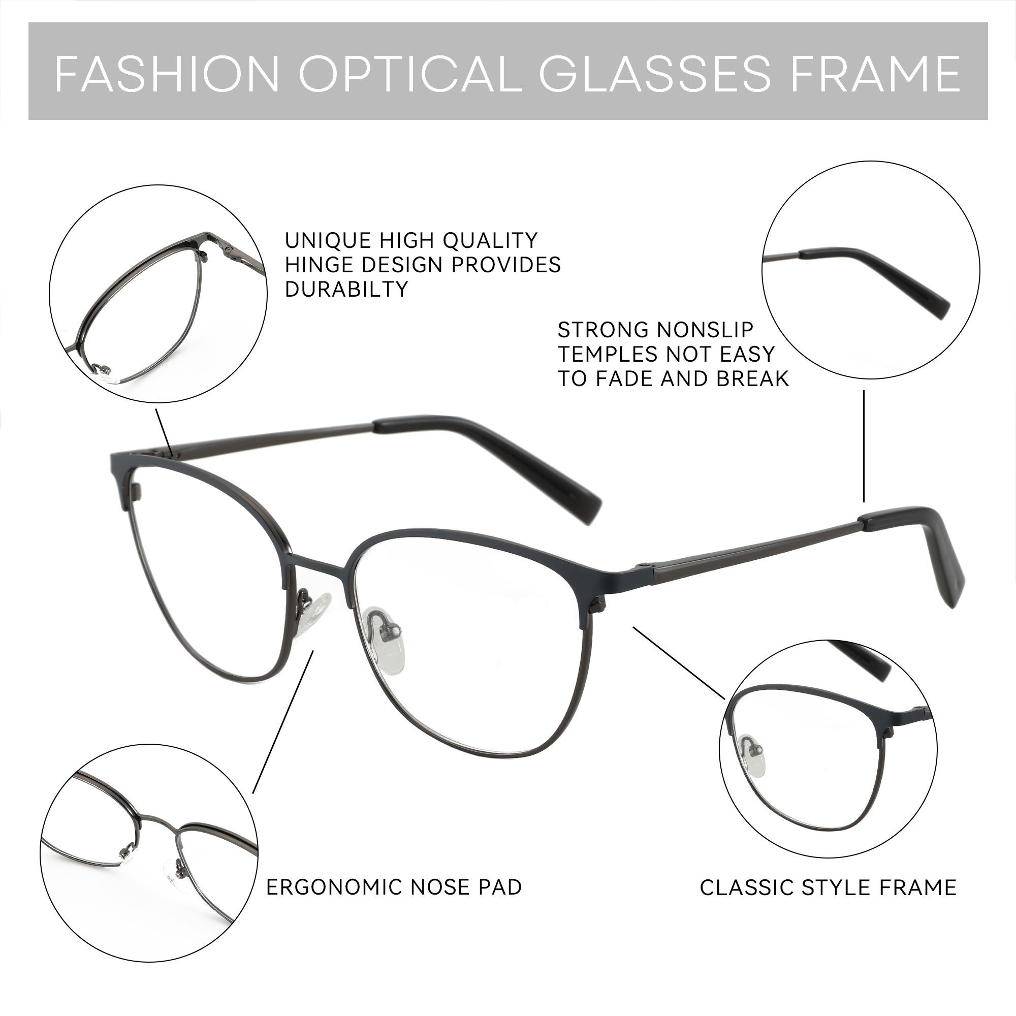 ZENOTTIC Modische quadratische – Women'S Fashion Glasses Non Prescription Bewertung und Preis