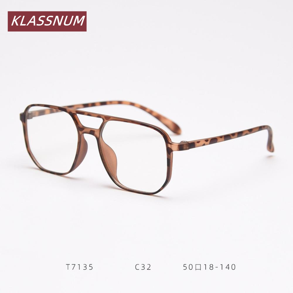 KLASSNUM Doppelbrücken-Quadrat – Women'S Fashion Glasses Non Prescription Bewertung und Preis