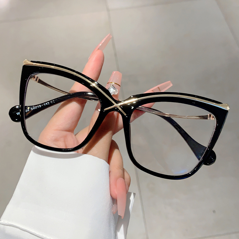 KAMMPT Übergroße Cat-Eye-Brill – Women'S Fashion Glasses Non Prescription Bewertung und Preis
