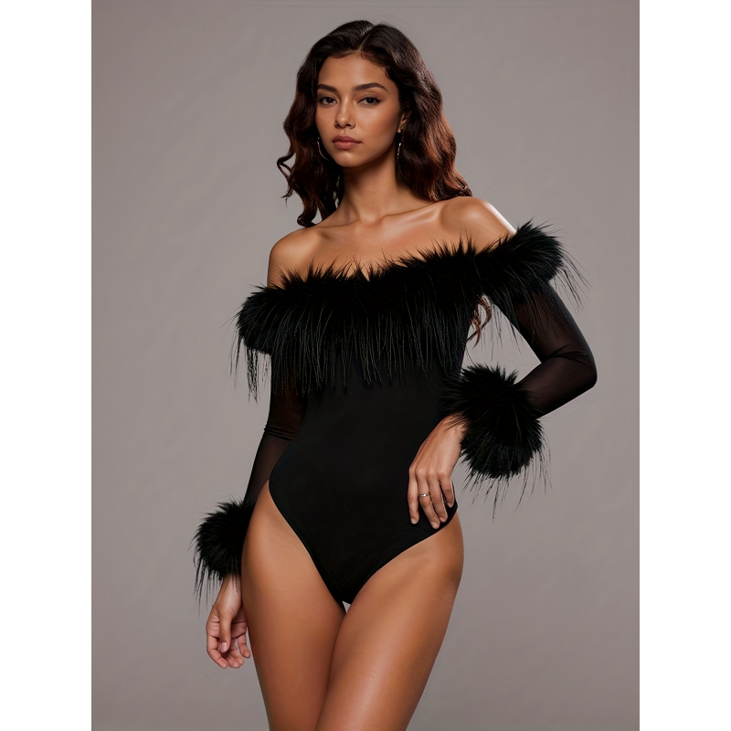Modisches und Sexy Netz-Fell-B – Bodycon Dress Women Bewertung und Preis