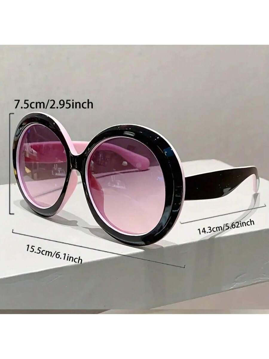 Große runde Damenbrille mit sc – Women'S Fashion Glasses Non Prescription Bewertung und Preis