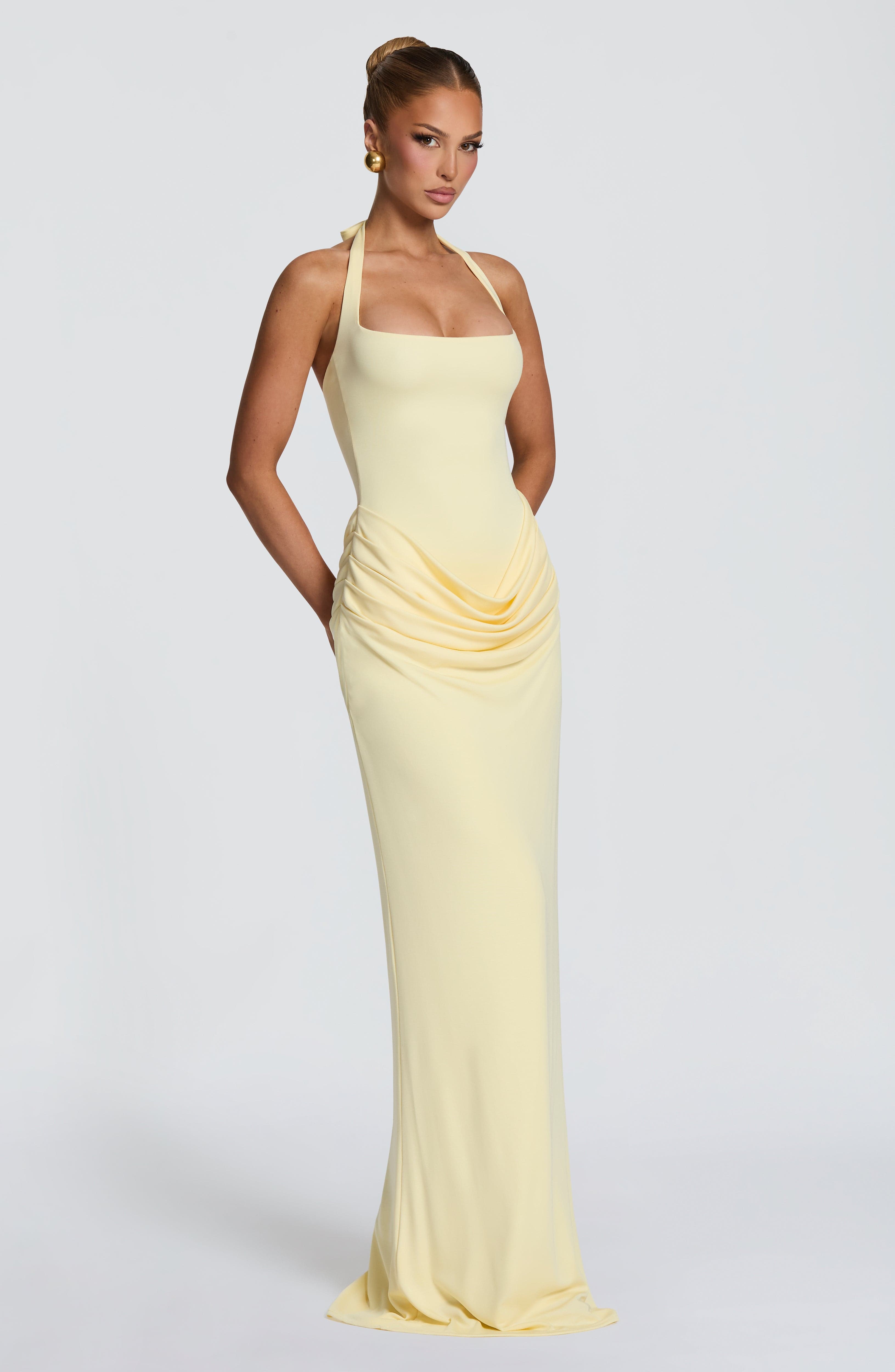 Halter-Neck Maxikleid mit ecki – Bodycon Dress Women Bewertung und Preis