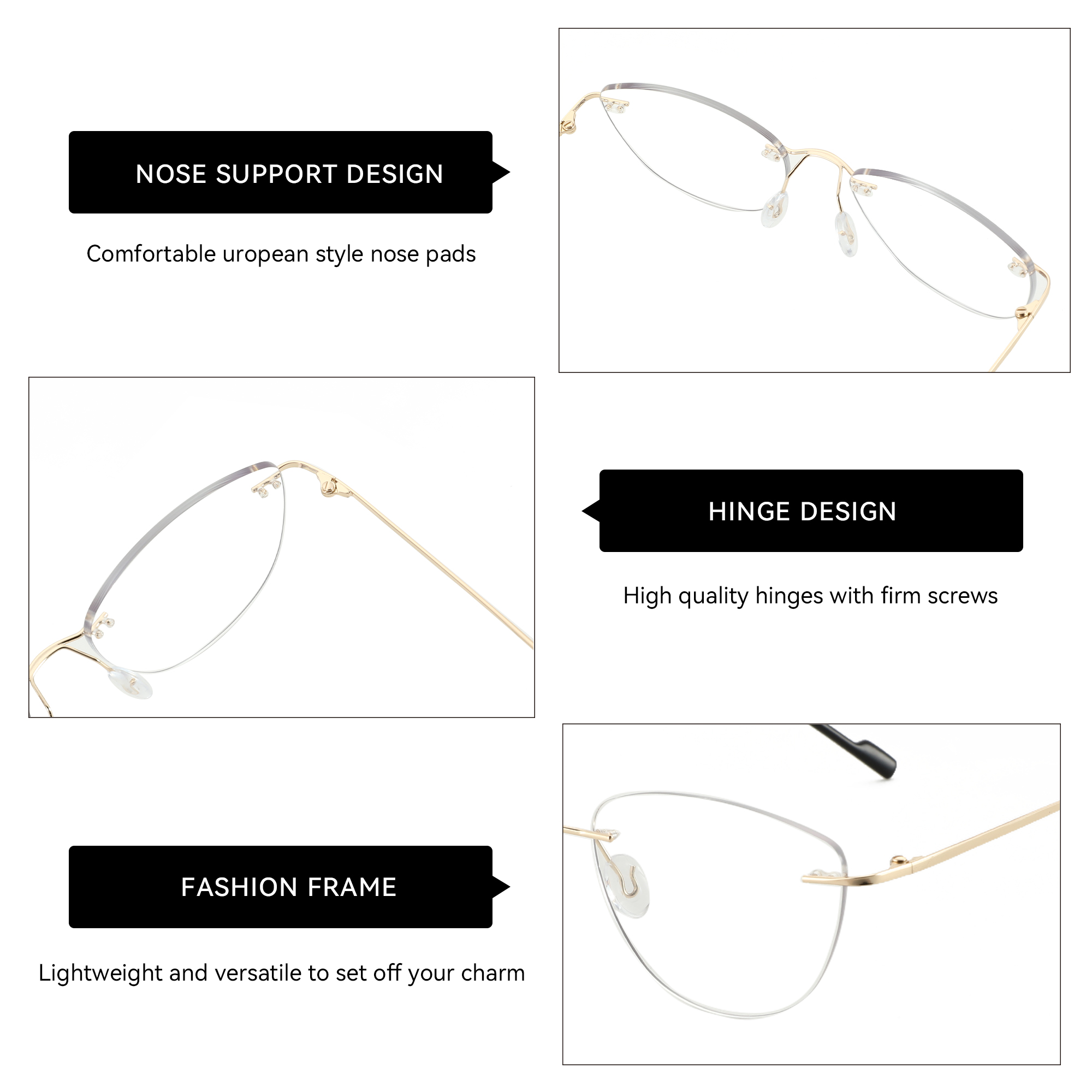 Zenottic Mode Cat Eye randlose – Women'S Fashion Glasses Non Prescription Bewertung und Preis